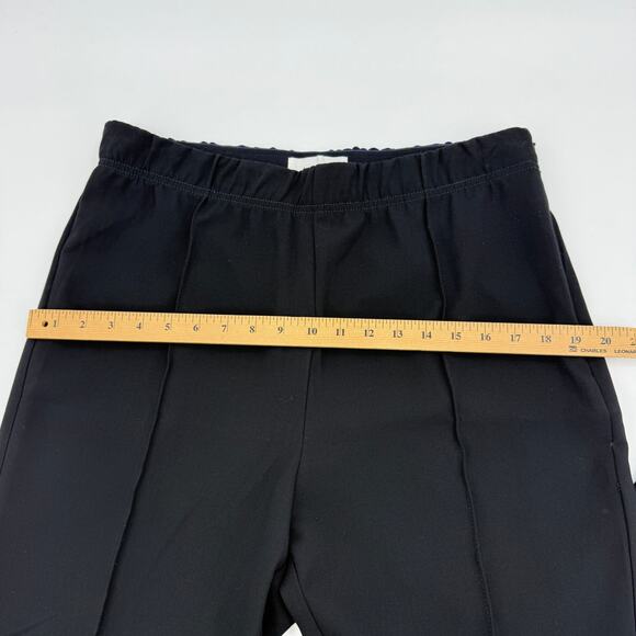 ANTHROPOLGIE Women Ankle Zip Comfort Career Pants Size L Black High Rise Stretch - Picture 7 of 10